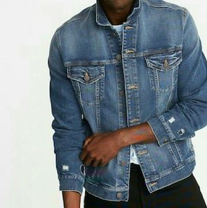Distressed Denim Jacket Old Navy